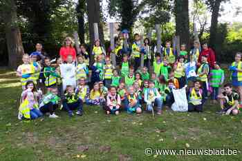 Leerlingen Mater Dei verontwaardigd over grote hoeveelheid zwerfvuil in Beverbos - nieuwsblad.be