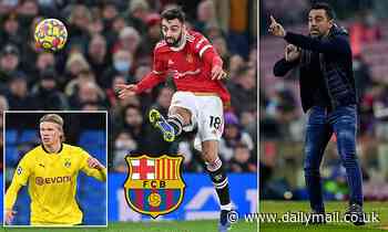 Manchester United's Bruno Fernandes 'is Barcelona's top target if they fail to land Erling Haaland' - Daily Mail