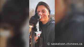 'Best thing I've ever felt in my life': Sask. woman reunited with puppy after a week lost in the cold