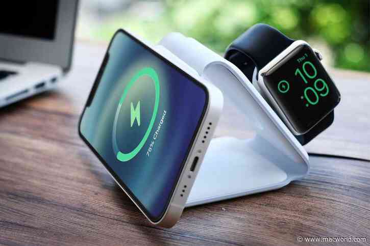 The MagStack is a powerful 3-in-1 foldout wireless charger