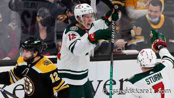 Kaprizov injury overshadows Wild win over Bruins 3-2