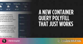 A New Container Query Polyfill That Just Works