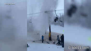 Pipe bursts under lift, blasting skiers with freezing-cold water in 7-degree weather at NC resort