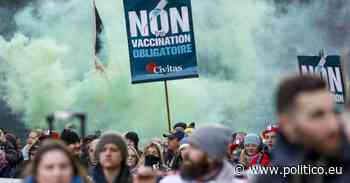 Thousands again protest in Brussels over coronavirus rules - POLITICO Europe