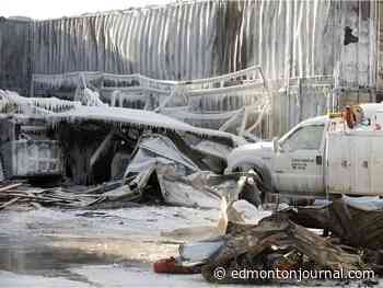 Edmonton Fire Rescue Services battle commercial blaze in city's southwest Friday night - Edmonton Journal