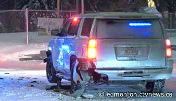 Police officer involved in crash with civilian in downtown Edmonton - CTV News Edmonton