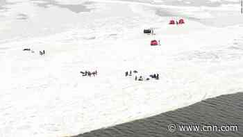 Officials rescue at least 34 people stranded on chunk of floating ice