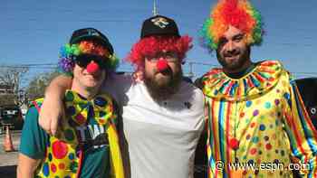 Send in the clowns: Some Jaguars fans dress to show displeasure with owner Shad Khan