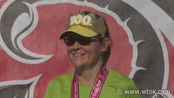 Meridian local, Evelyn Watkins runs 100th marathon at Great Scorpion Trail Run - WTOK