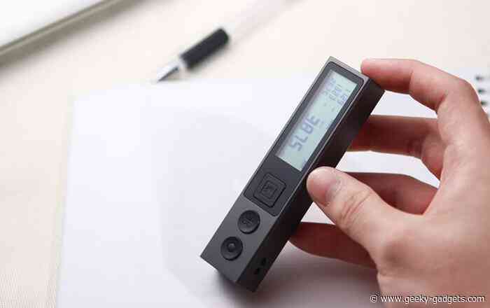Laser level tape measure can also calculate volume, area and Pythagoras