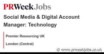 Premier Resourcing UK: Social Media & Digital Account Manager: Technology