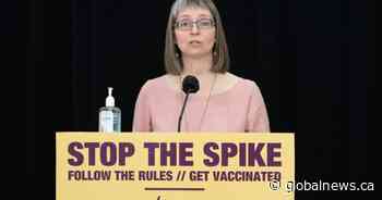 Hinshaw to provide COVID-19 update for Alberta Monday afternoon