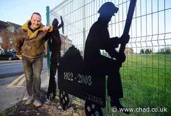 Sutton firm donates silhouette of miners to Clipstone Headstocks regeneration project - Mansfield and Ashfield Chad