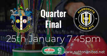 Harrogate Papa John's Trophy date confirmed - News - Sutton United