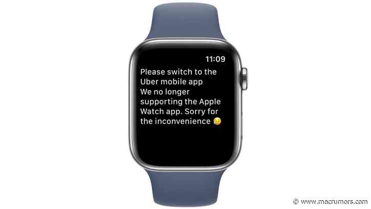 Uber's Apple Watch App No Longer Works