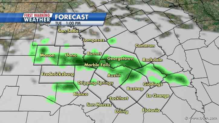Brisk, gray day on Tuesday with light rain possible