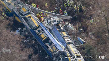 Schweres Unglück in Bad Aibling: „Züge prallten mit hoher Geschwindigkeit aufeinander“ - handelsblatt.com