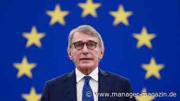 EU-Parlamentspräsident Sassoli gestorben