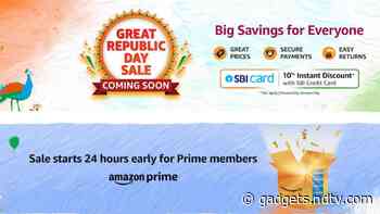Amazon Great Republic Day Sale Announced; Discounts on Smartphones, Electronics, TVs, More