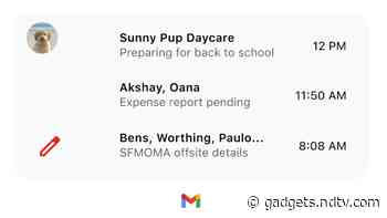 Gmail for iOS Gets New Widget to Let You Compose Emails Quickly: Report