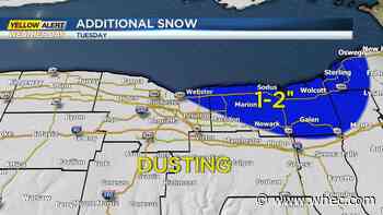 Yellow Alert Tuesday for arctic cold and light lake flakes