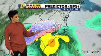 Snow this weekend? Still too early to tell