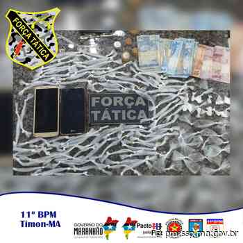 OPERAÇÃO “TIMON SEGURO” APREENDE DROGAS E PRENDE HOMEM COM MANDADO DE PRISÃO EM ABERTO • PM/MA - Polícia Militar do Maranhão - PM/MA - Polícia Militar do Maranhão