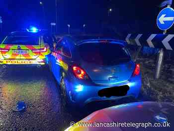 Police chase speeding driver through town before boxing in vehicle