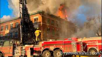 Fire guts old Seaway Hotel in Duluth