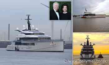 Dallas Cowboys billionaire owner Jerry Jones' £170m 357ft superyacht moors in London - Daily Mail