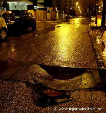 Trani, si apre strada in corso Sturzo: numerosi veicoli danneggiati - ilgiornaleditrani - Radio Bombo