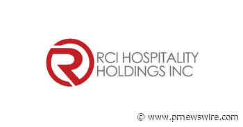 RCI Reports Club and Restaurant Sales of $61.1 Million in 1Q22