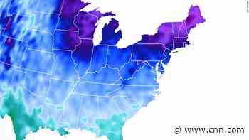 The coldest air mass in nearly 3 years settles over New York and Boston today