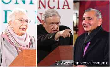 De Sánchez Cordero a Adán Augusto López: Otra vez las mañaneras sin AMLO y con cubrebocas | El Universal - El Universal