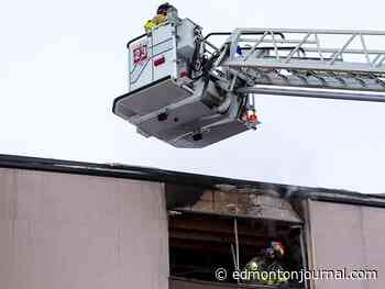 Edmonton Fire Rescue Services investigating explosion and fire at west end apartment building - Edmonton Journal