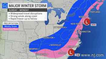 N.J. weather: Potential winter storm could bring snow, sleet or rain threat this weekend - NJ.com
