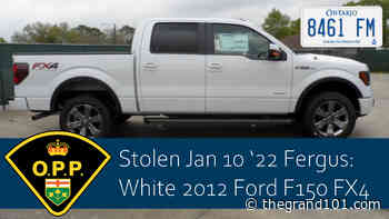 Wellington County OPP Investigating Vehicle Theft in Fergus - Grand 101.1 FM