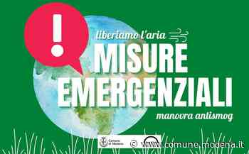 Manovra antismog: fine delle misure emergenziali - comune.modena.it