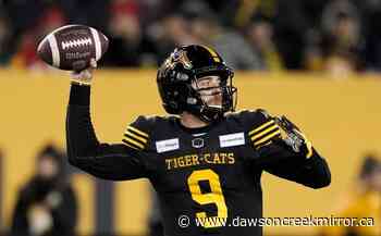 Hamilton Tiger-Cats re-sign quarterback Dane Evans through 2023 season - Dawson Creek Mirror