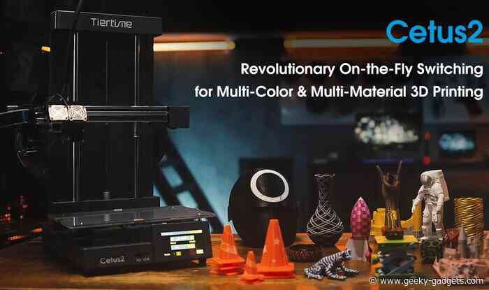 Affordable Cetus2 multi-material and color 3D printer priced from $249