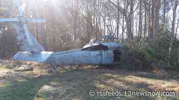 Navy helicopter makes hard landing near Smithfield