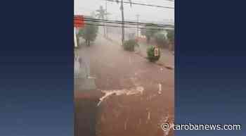 Temporais na região: chuva alaga ruas em Porecatu e Primeiro de Maio - Tarobá News