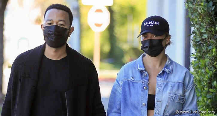 John Legend & Chrissy Teigen Hold Hands During Afternoon Trip to the Spa
