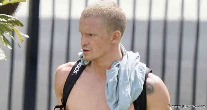 Cody Simpson Goes Shirtless as He Leaves the Pool After Training
