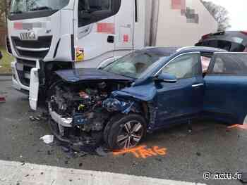 Lacroix-Saint-Ouen : accident dangereux entre un poids lourd et une voiture hybride - actu.fr