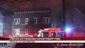 Early morning apartment fire on Rowley Street in Rochester