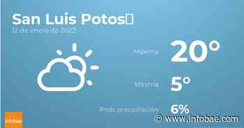 Previsión meteorológica: El tiempo hoy en San Luis Potosí, 12 de enero - infobae
