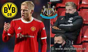 Manchester United outcast Donny van de Beek 'has been offered on loan to Newcastle and Dortmund'