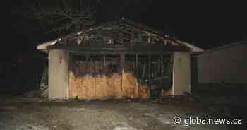 Northeast Calgary garage destroyed in overnight fire