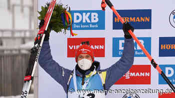 2. Platz beim Biathlon-Sprint: Benedikt Doll springt aufs Podest